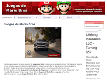 Tablet Screenshot of mariobrosjuegos.org